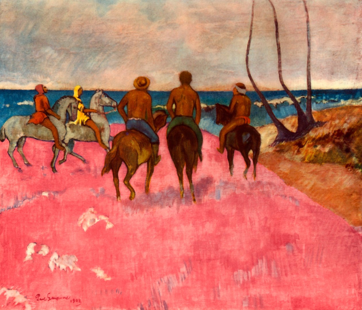 Kıyıdaki Atlılar, 1902, 1937. by Paul Gauguin