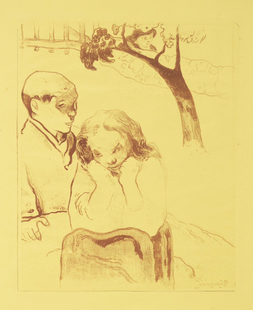 İnsan Sefalet, 1889 by Paul Gauguin