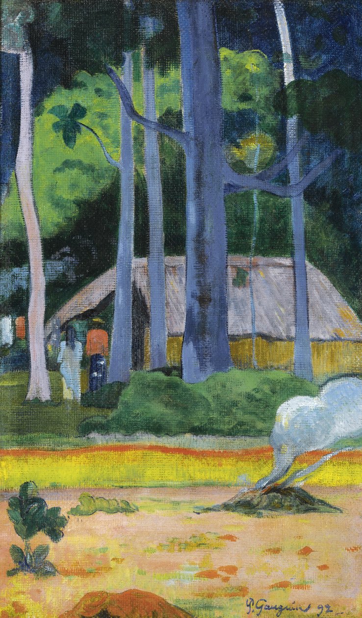 Ağaçların Altındaki Kulübe, 1892 by Paul Gauguin