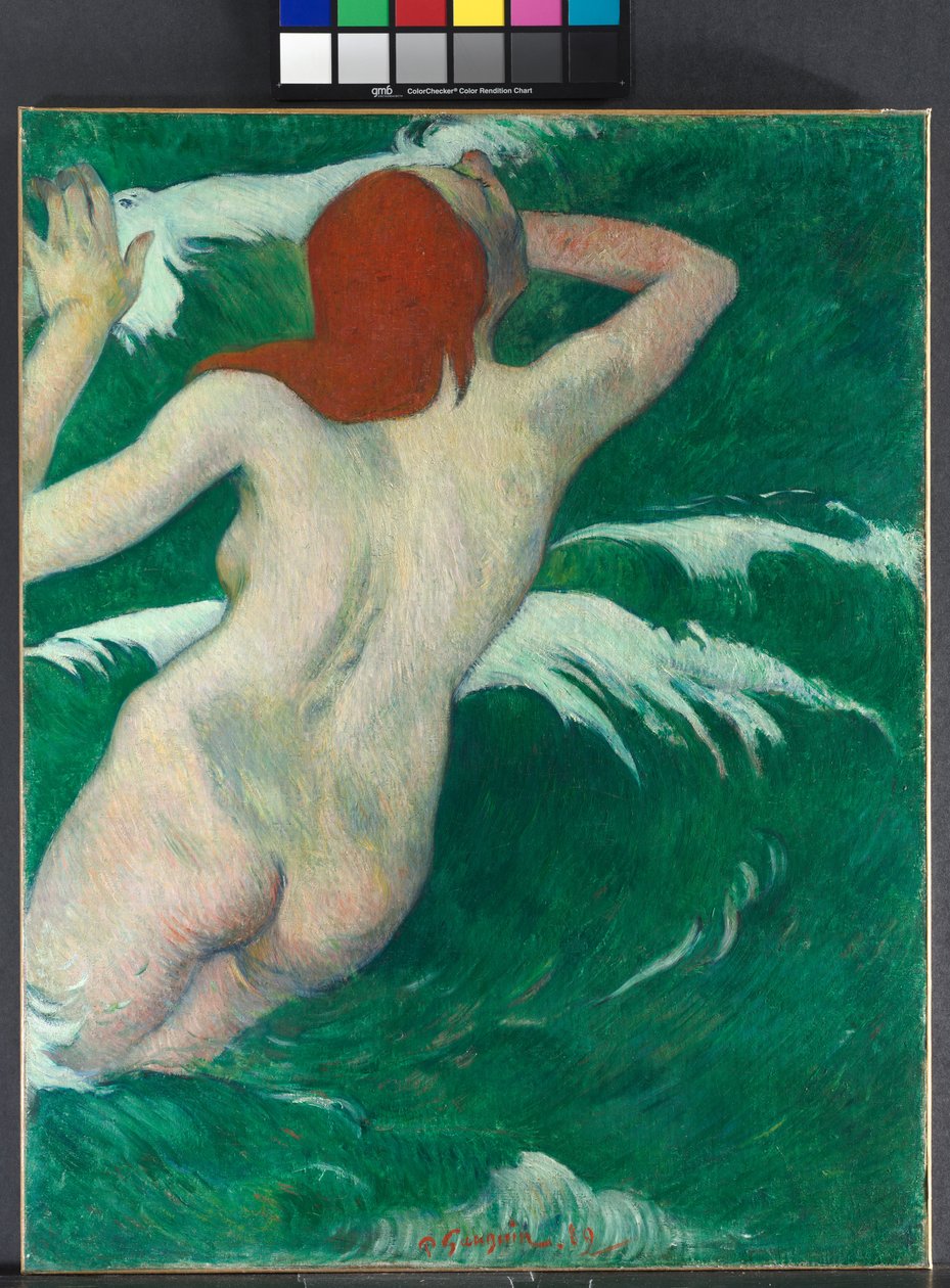 Dalgalarda, 1889 by Paul Gauguin