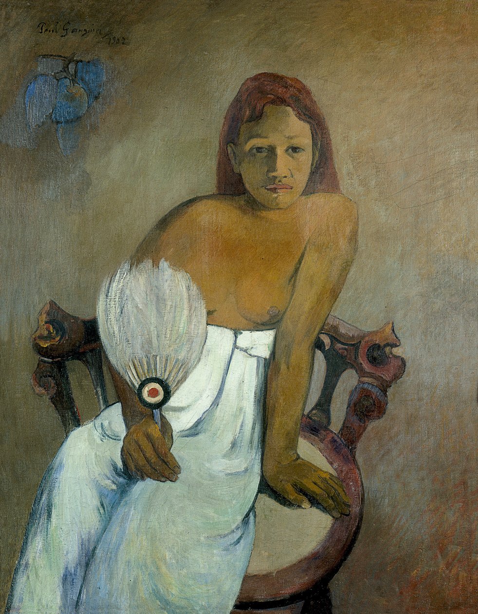 Fanlı Kız by Paul Gauguin