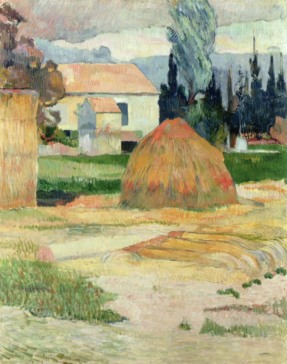 Arles yakınlarındaki manzara by Paul Gauguin