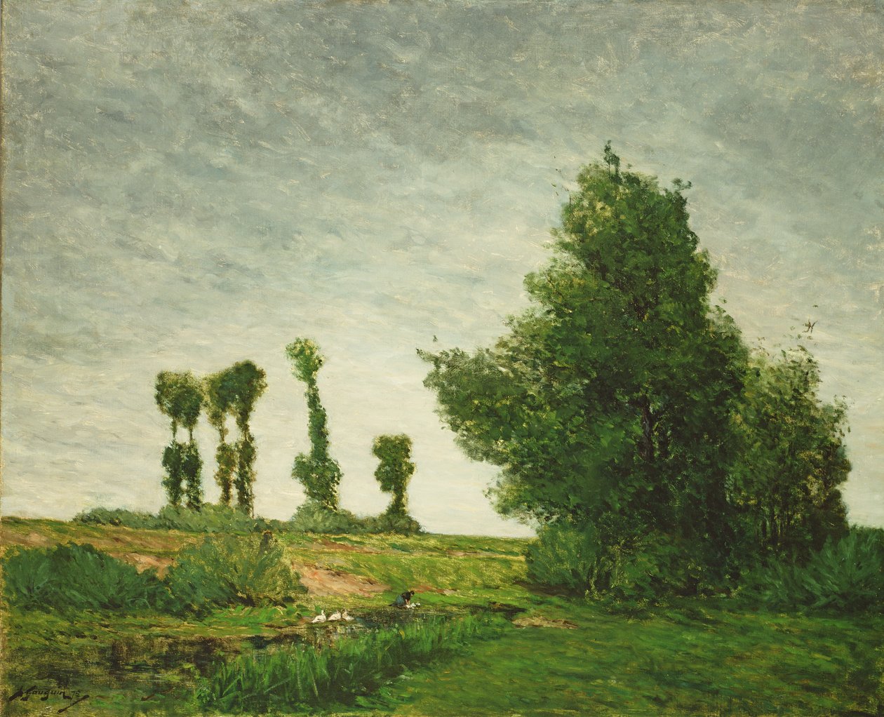 Kavaklarla Manzara by Paul Gauguin