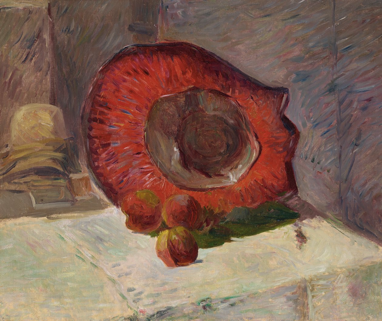 kırmızı şapka by Paul Gauguin