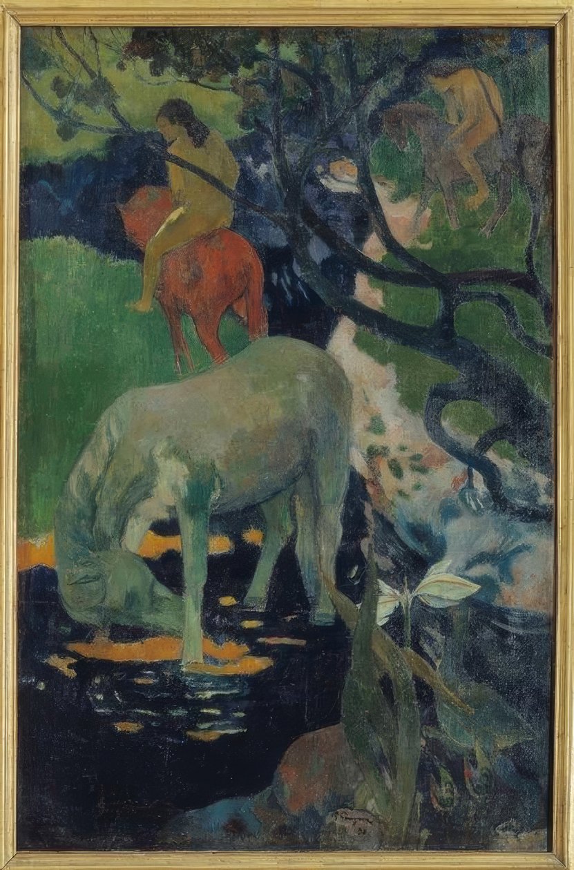 Beyaz At by Paul Gauguin