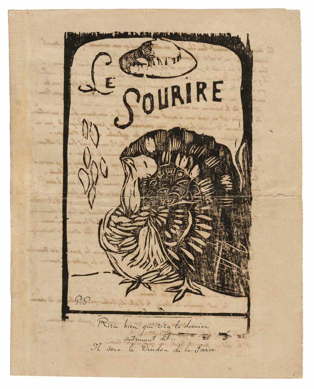 Gülümseme: Wicked Journal, Mart 1900 by Paul Gauguin