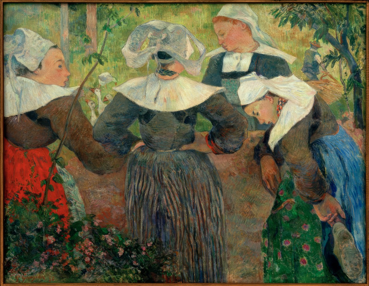 Dört Breton by Paul Gauguin