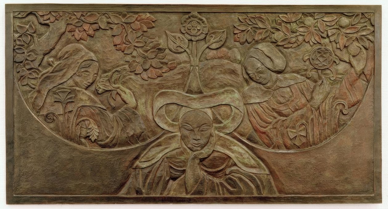 Üç Breton kadın by Paul Gauguin