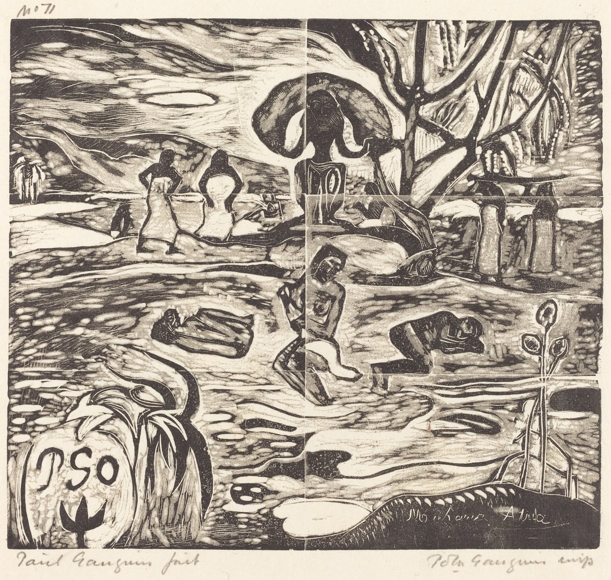 Mahana Atua (Tanrıların Yemeği) by Paul Gauguin