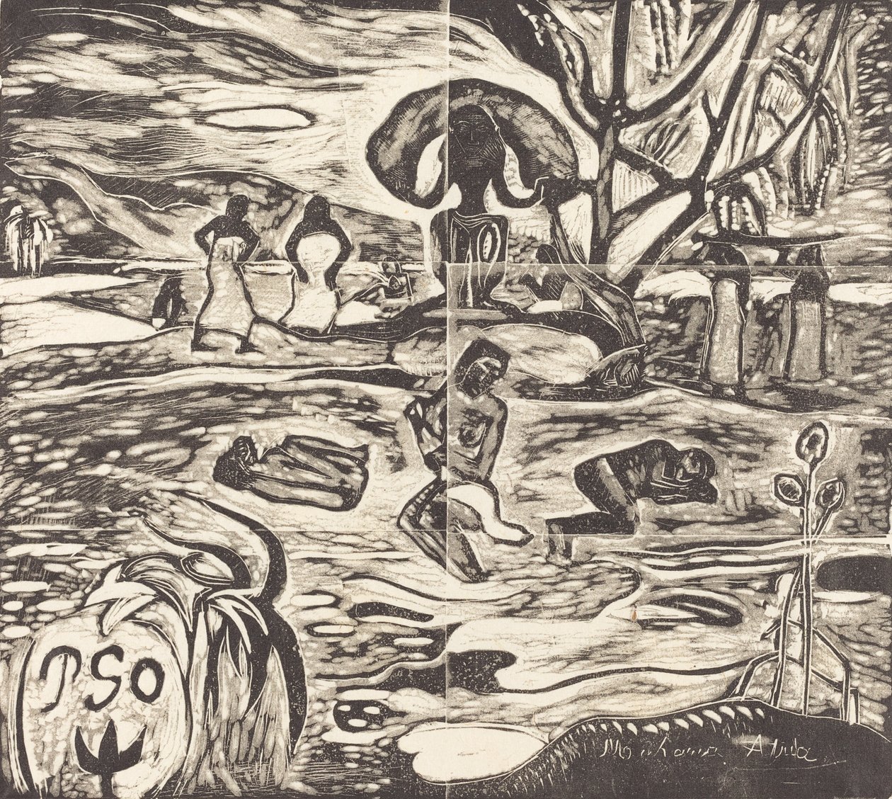 Mahana Atua Tanrıların Yemeği, 18941895. by Paul Gauguin