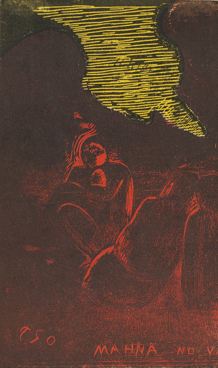 Mahna no Varua Ino Şeytan Konuşuyor [verso], 18941895. by Paul Gauguin
