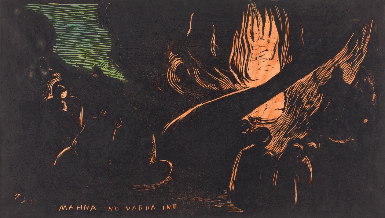 Mahna no Varua Ino Şeytan Konuşuyor, 18941895. by Paul Gauguin