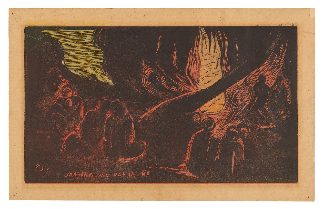 Noa Noa Süitinden Mahna no varua ino (Şeytan Konuşuyor) by Paul Gauguin