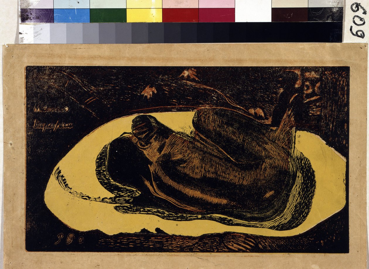 Manao Tupapau (Ölülerin ruhu nöbet tutar). Paul Gauguin