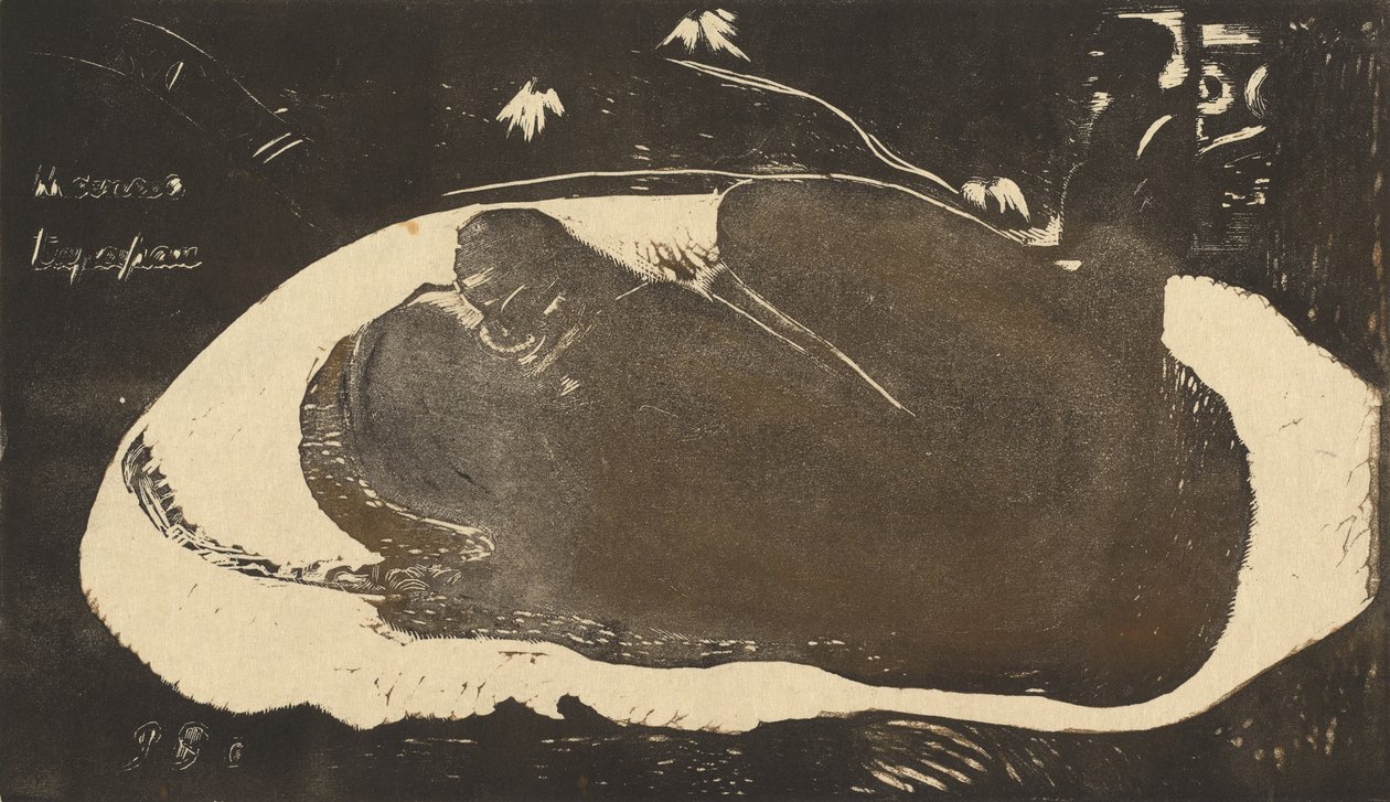 Manao Tupapau Bir Ruhun Perisi Oluyor, 1893-1894. by Paul Gauguin