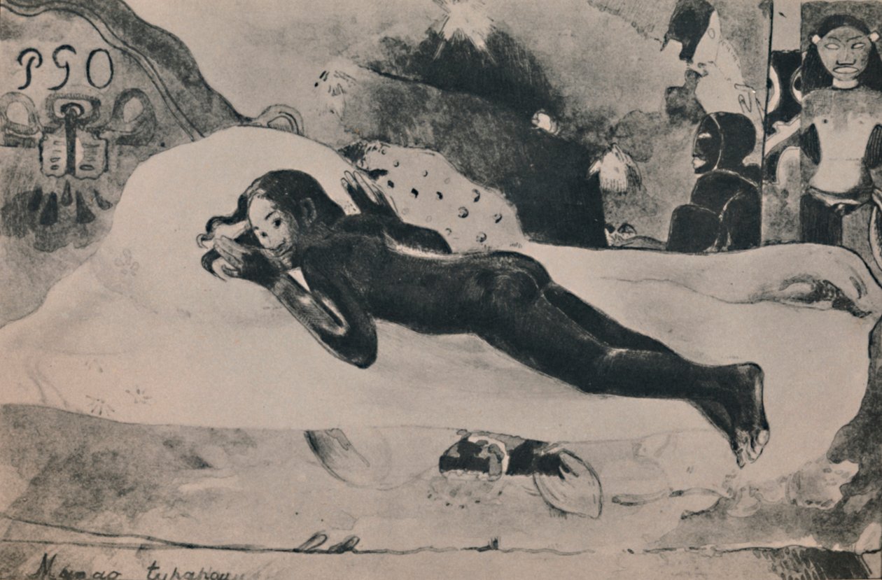 Manao Tupapau Ölü Saatlerin Ruhu, c.1892, 1946 by Paul Gauguin