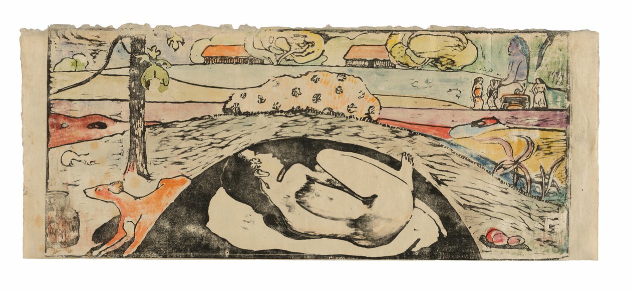 Manao tupapau (Hayalet Düşünür veya Hayalet Onu Düşünür) by Paul Gauguin