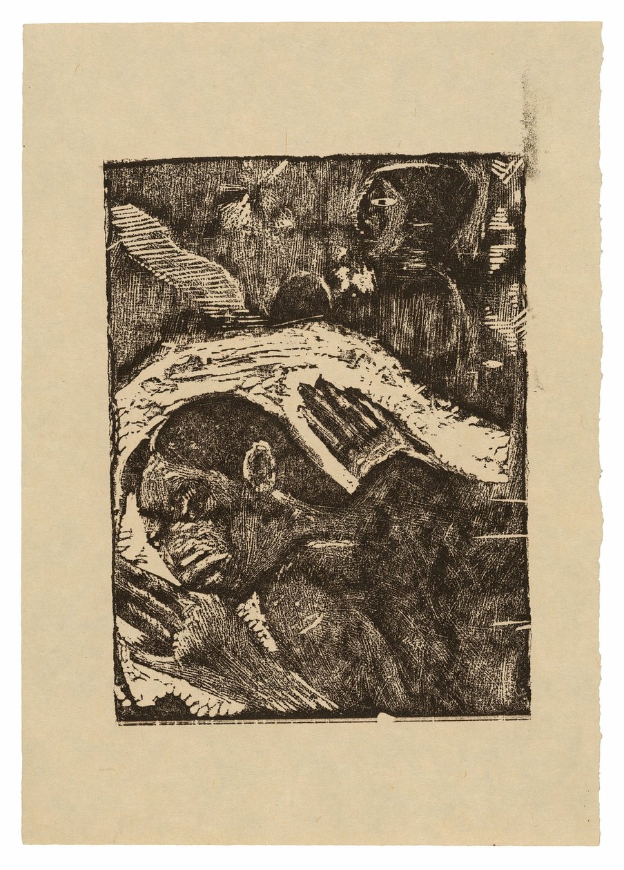 Manao tupapau (Hayalet Düşünür veya Hayalet Onu Düşünür) by Paul Gauguin