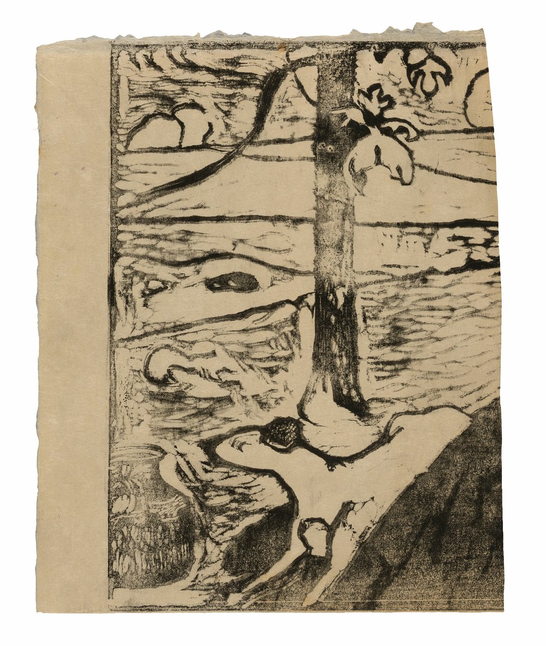 Manao tupapau (Hayalet Düşünür veya Hayalet Onu Düşünür) by Paul Gauguin