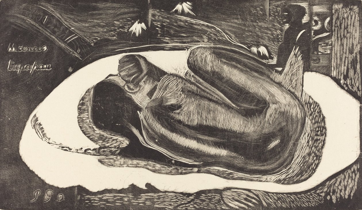 Manoa Tupapau Bir Ruhun Perisi Oluyor, 18941895. by Paul Gauguin