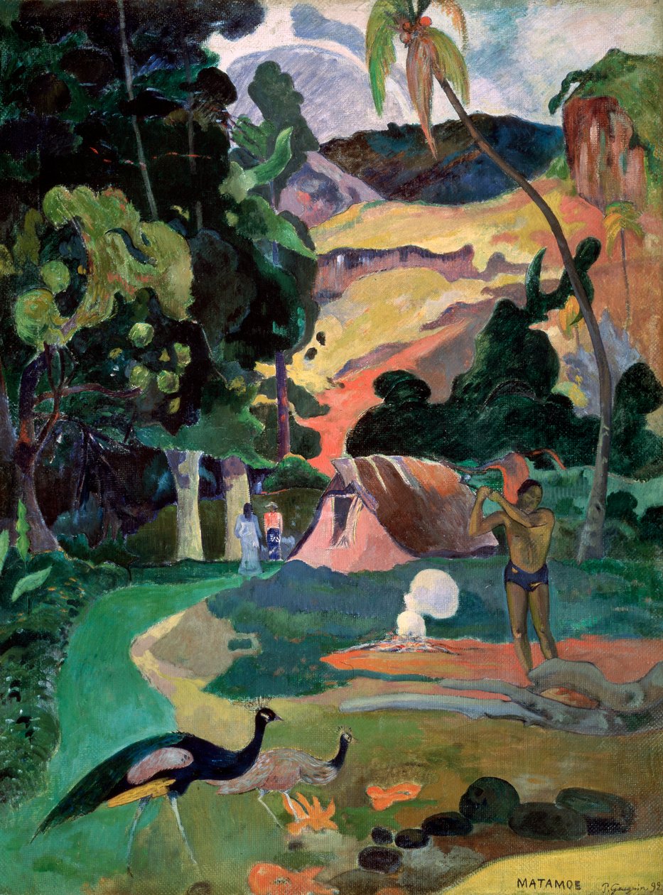Matamoe Ölümü. Tavus Kuşlu Manzara, 1892 by Paul Gauguin