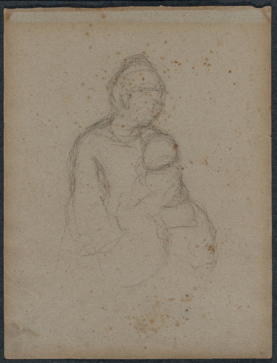 Anne ve Çocuk (rekto) by Paul Gauguin