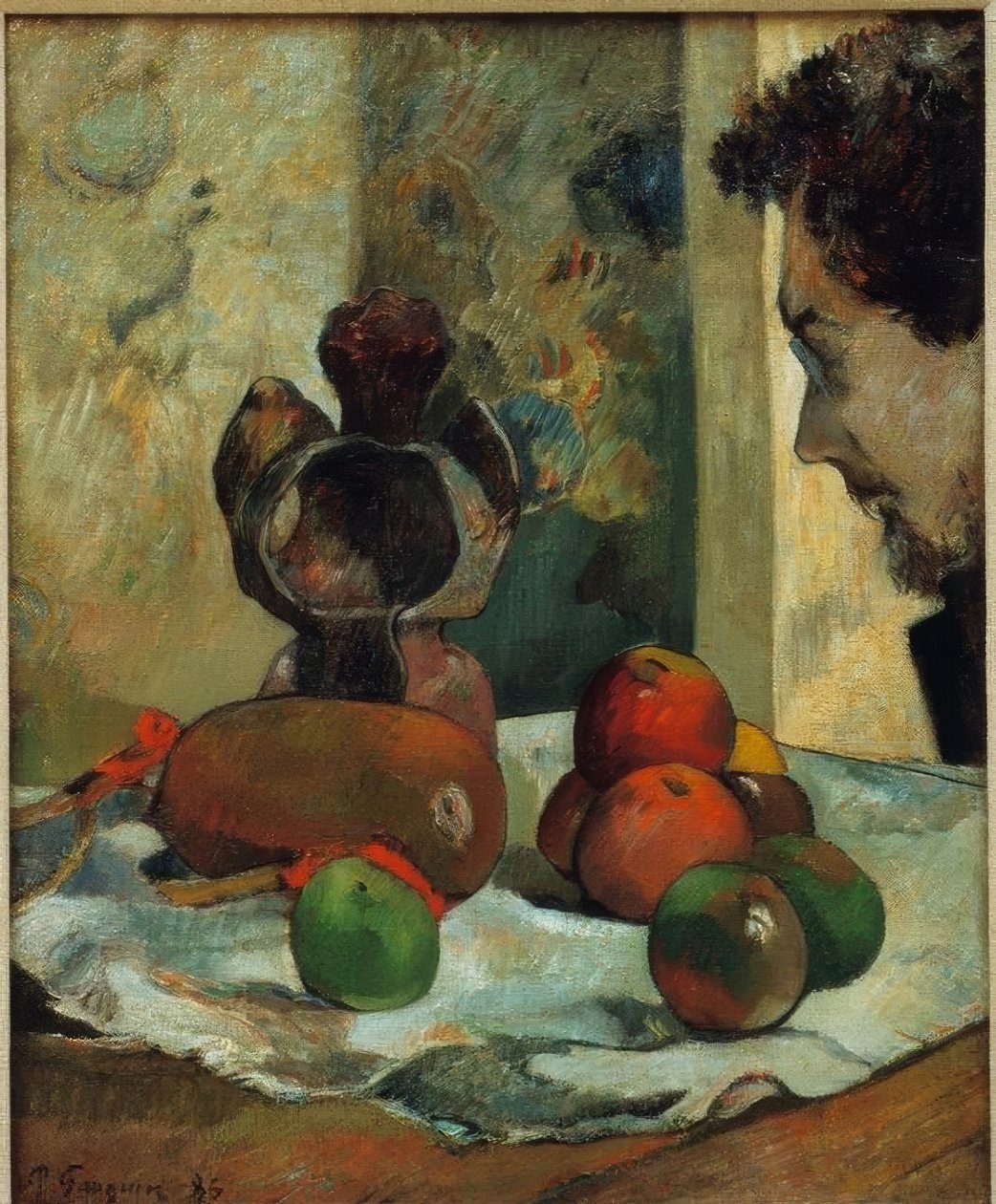 Laval profili ile natürmort by Paul Gauguin