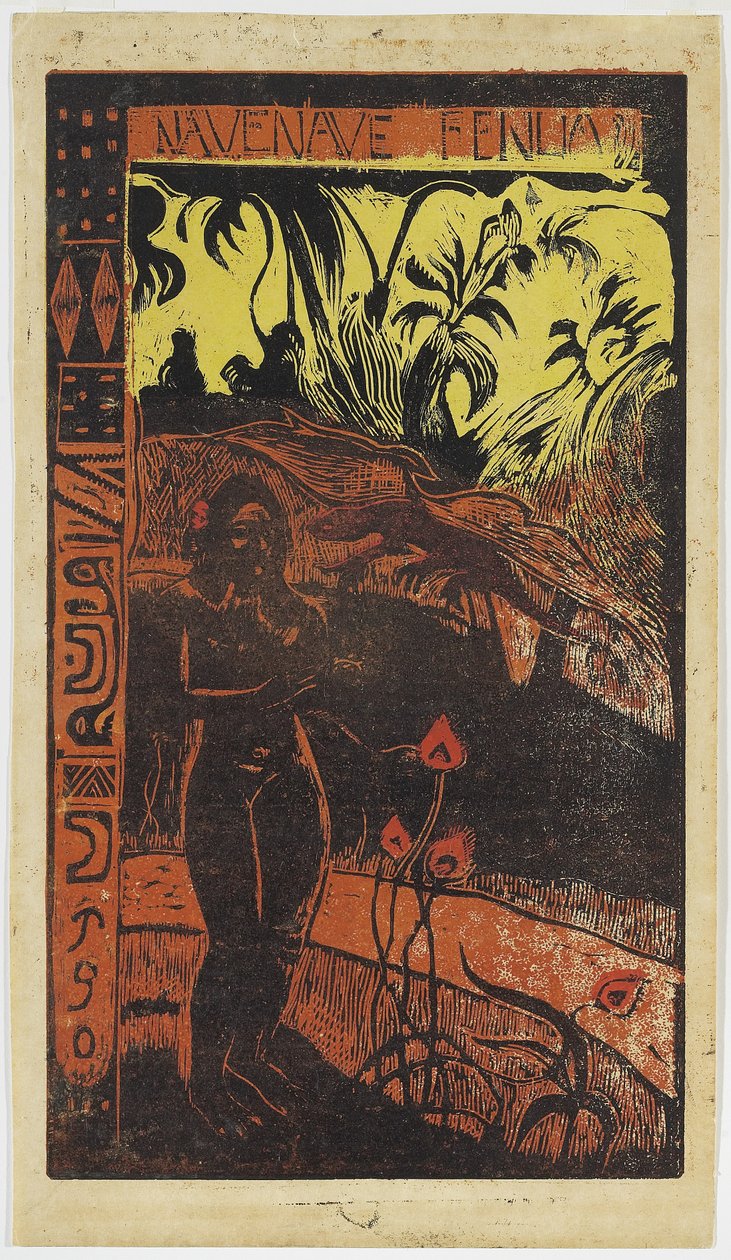 Noa Noa Serisinden Nave Nave Fenua by Paul Gauguin