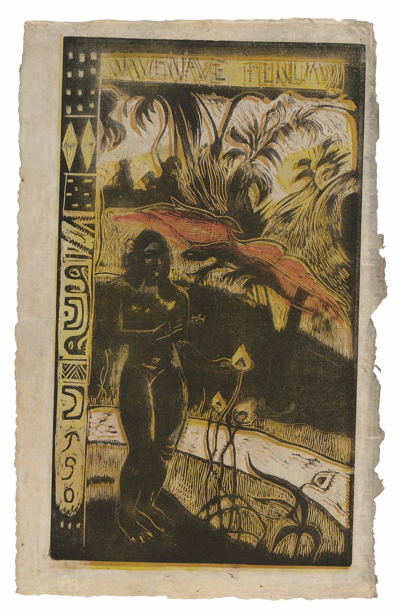Noa Noa Suite'ten nefli fenua (Hoş Arazi), by Paul Gauguin