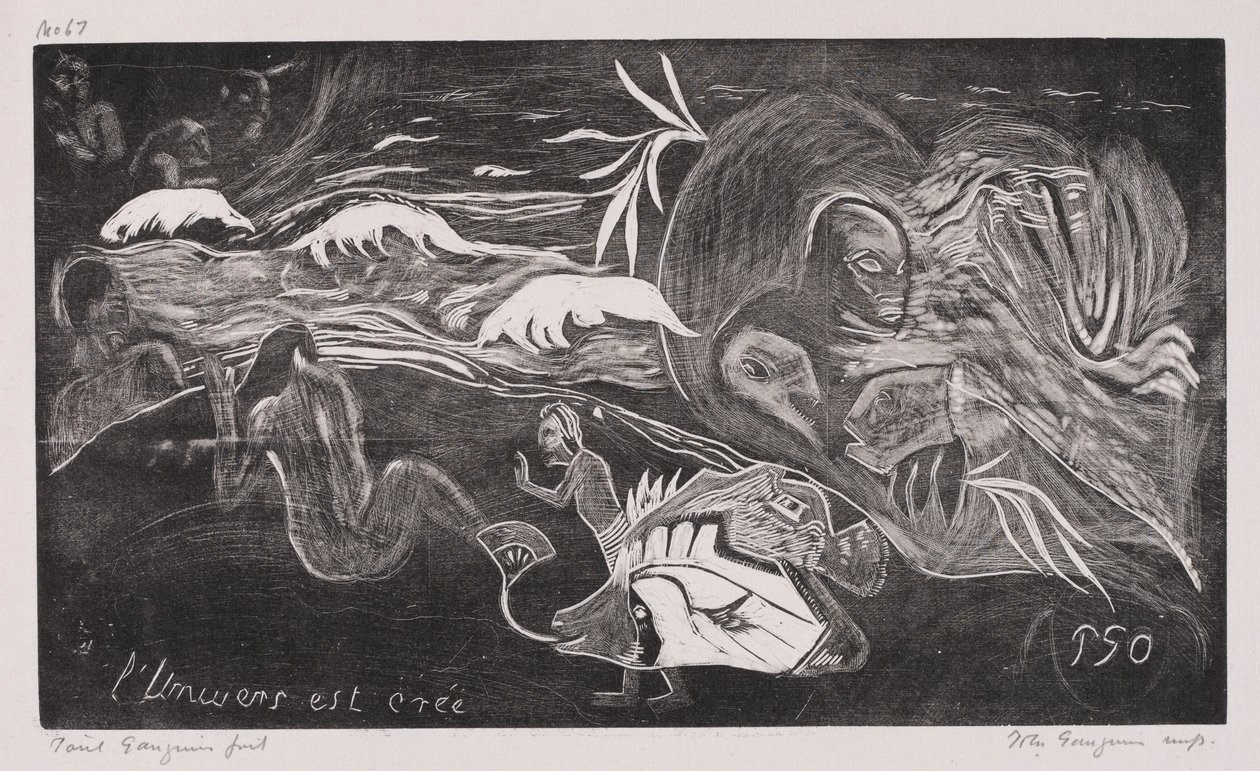 Noa Noa: Evren Yaratıldı, 1893-94. by Paul Gauguin