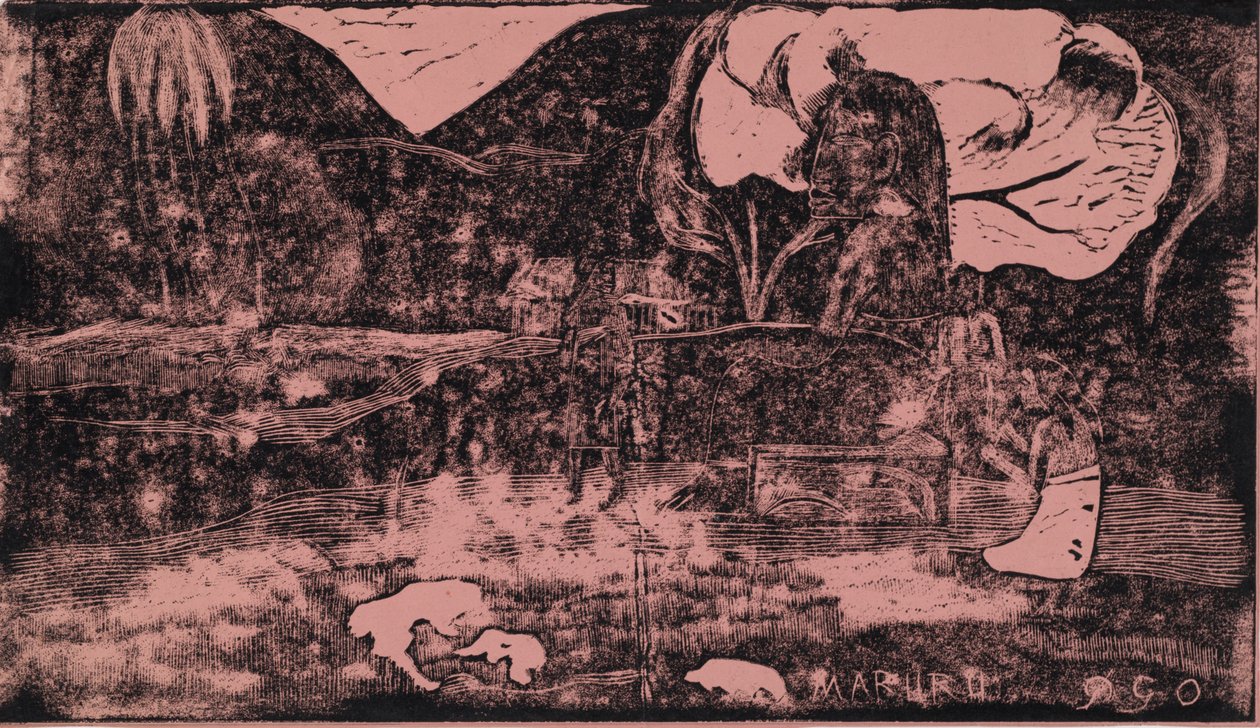 Noa Noa: Şükran Maruru, 1893-1894 Teklifleri. by Paul Gauguin
