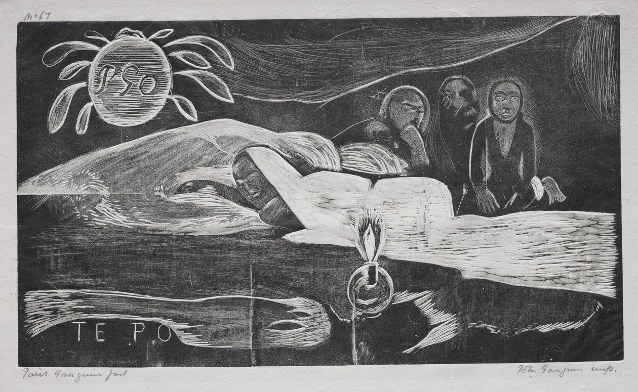 Sadece: Ebedi Gece, 1893-94. by Paul Gauguin