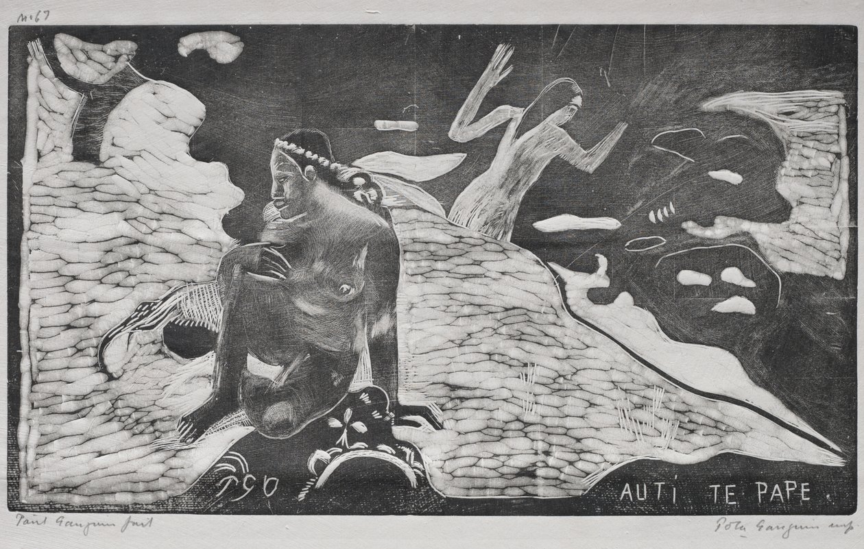 Noa Noa: Nehirdeki Kadınlar (Auti Te Pape) by Paul Gauguin