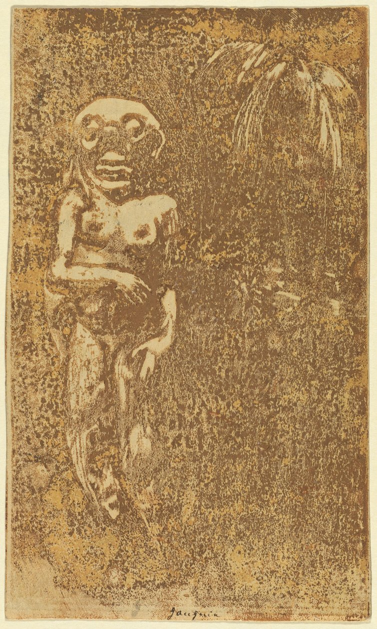 Oviri Vahşi [rekto], 18941895. by Paul Gauguin
