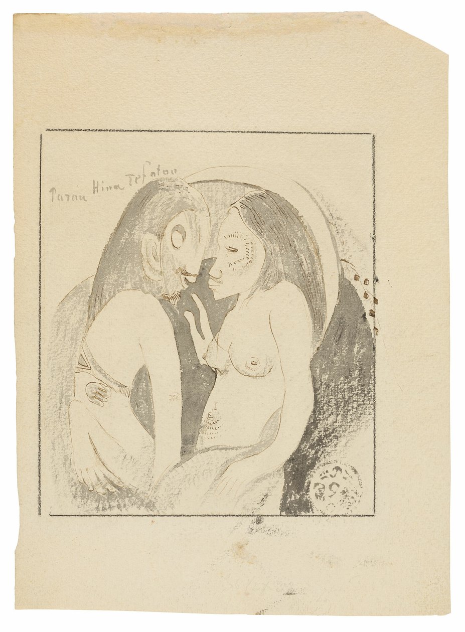 Parau Hina Tefatou (Ay Tanrıçası ile Dünya Tanrısı Arasındaki Sözler) by Paul Gauguin