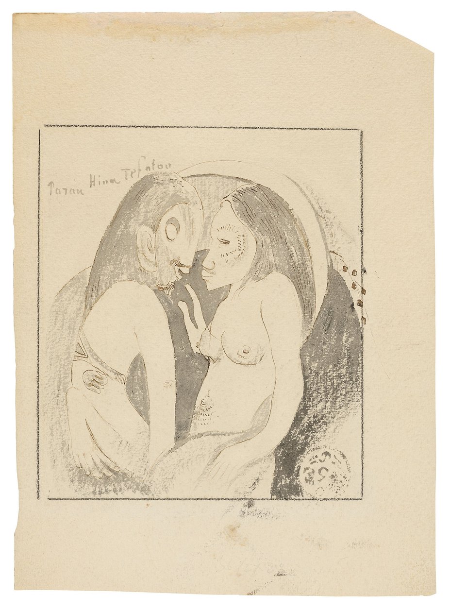 Parau Hina Tefatou (Ay Tanrıçası ile Dünya Tanrısı arasındaki sözler) by Paul Gauguin