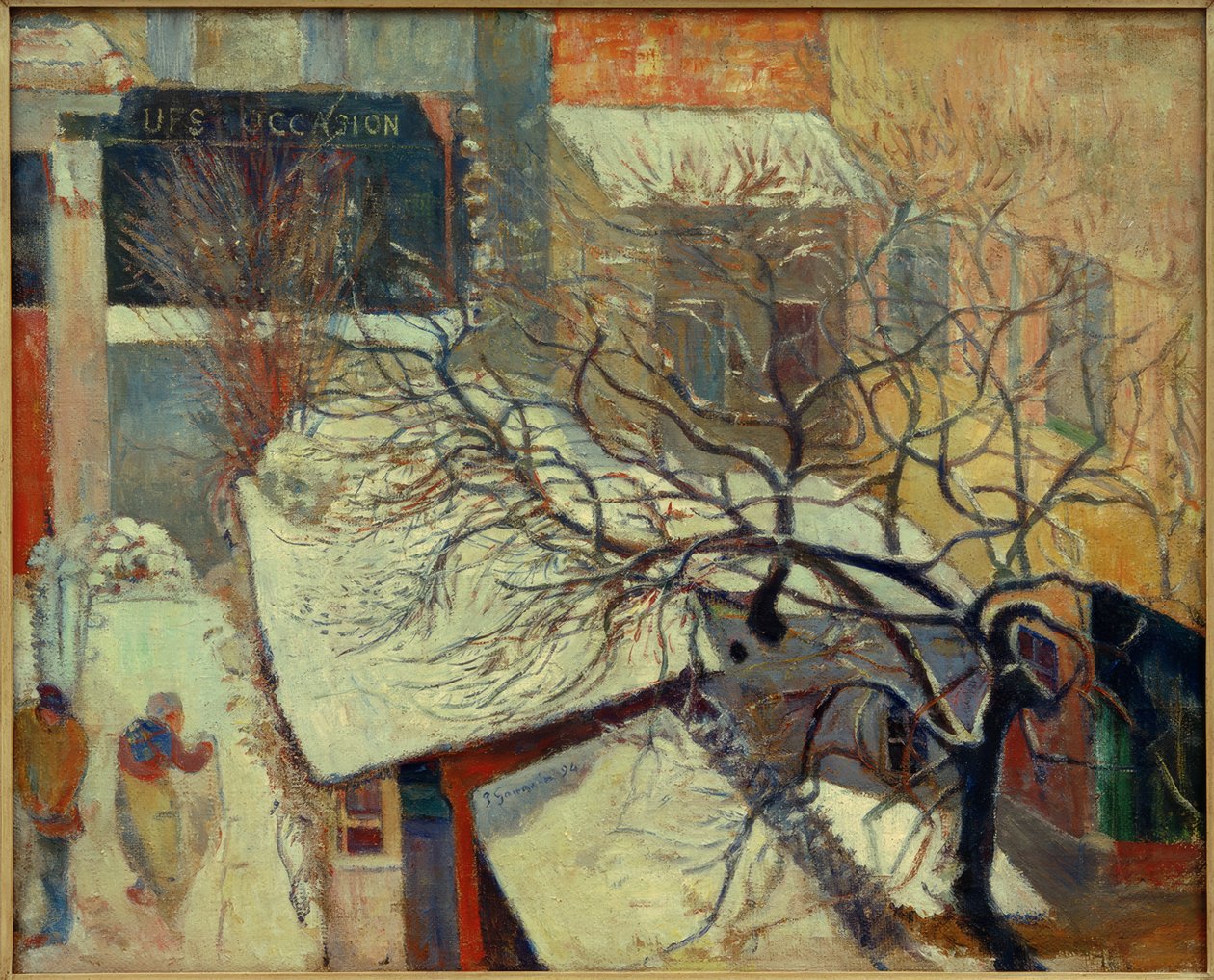 Paris kar altında by Paul Gauguin