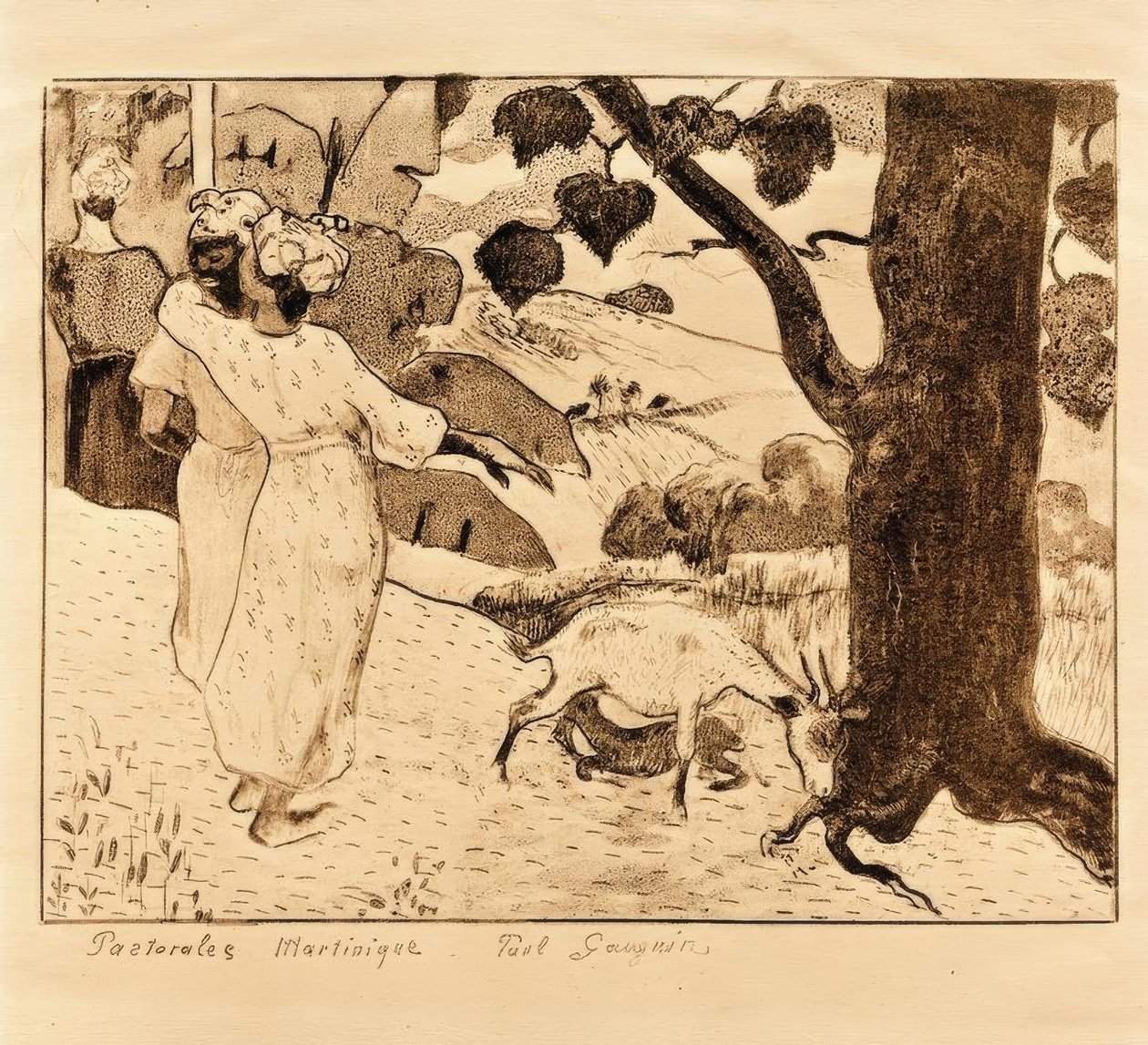 Pastoral Martinik by Paul Gauguin