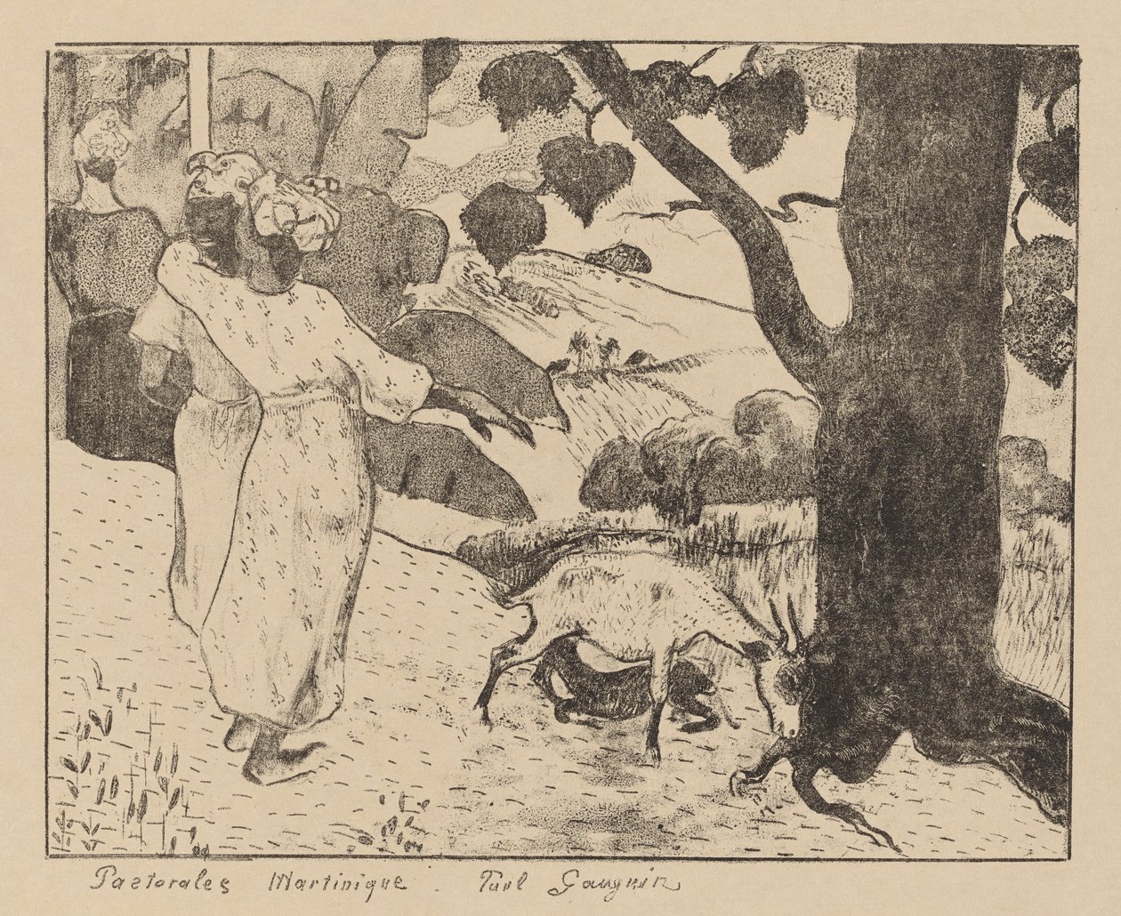 Martinik Pastoralleri by Paul Gauguin