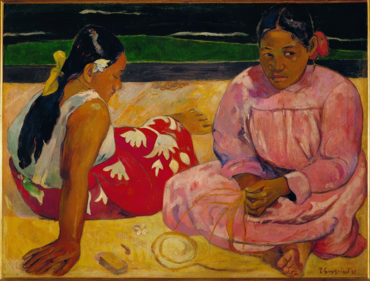 Paul Gauguin / Sahildeki Tahitili Kadınlar’, 1891, Tuval üzerine yağlı boya, 69 × 91 cm, RF 2765 by Paul Gauguin