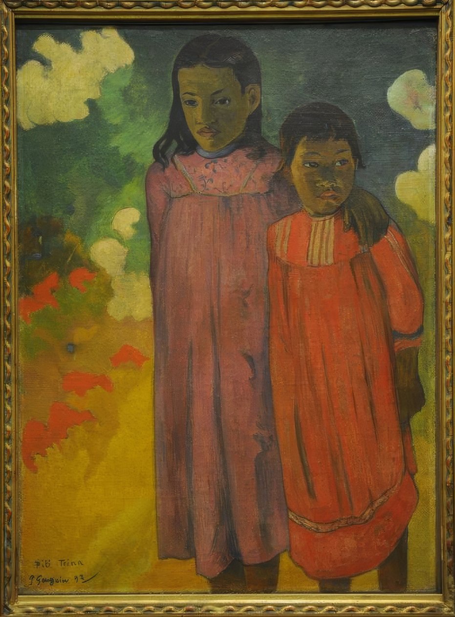 İki erkek kardeş by Paul Gauguin