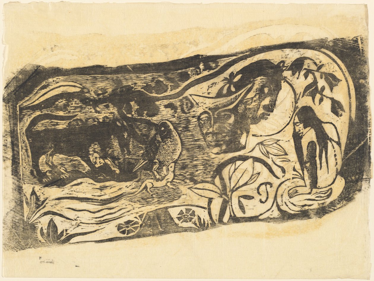 Boynuzlu Şeytan Kafalı Plaka Planche au diable cornu, 1895