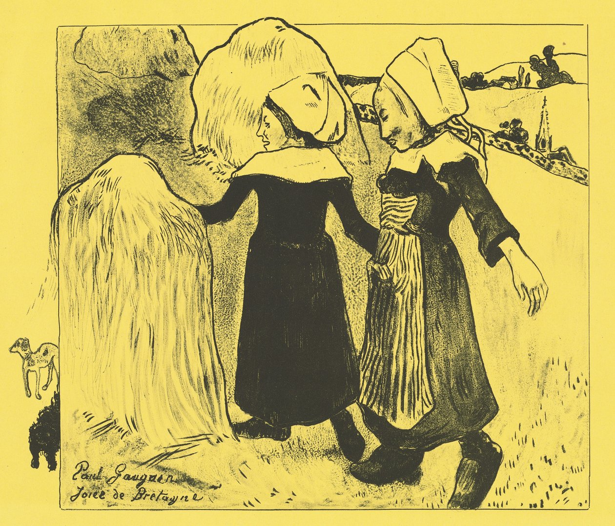 Brittany'nin Zevkleri, Brittany'nin Sevinçleri, 1889 by Paul Gauguin