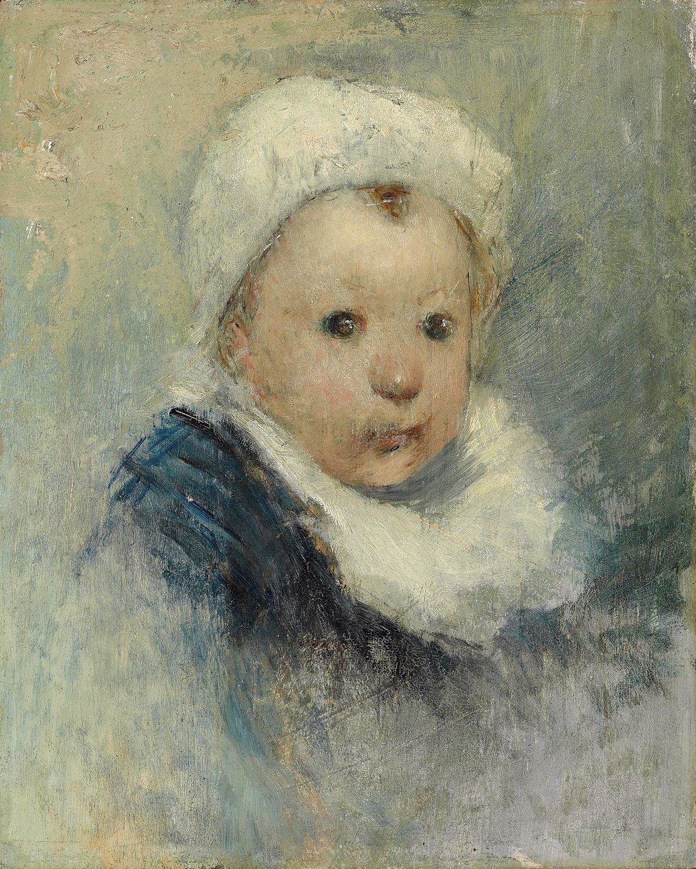 Bir çocuğun portresi, muhtemelen Aline Gauguin, 1878 dolayları by Paul Gauguin