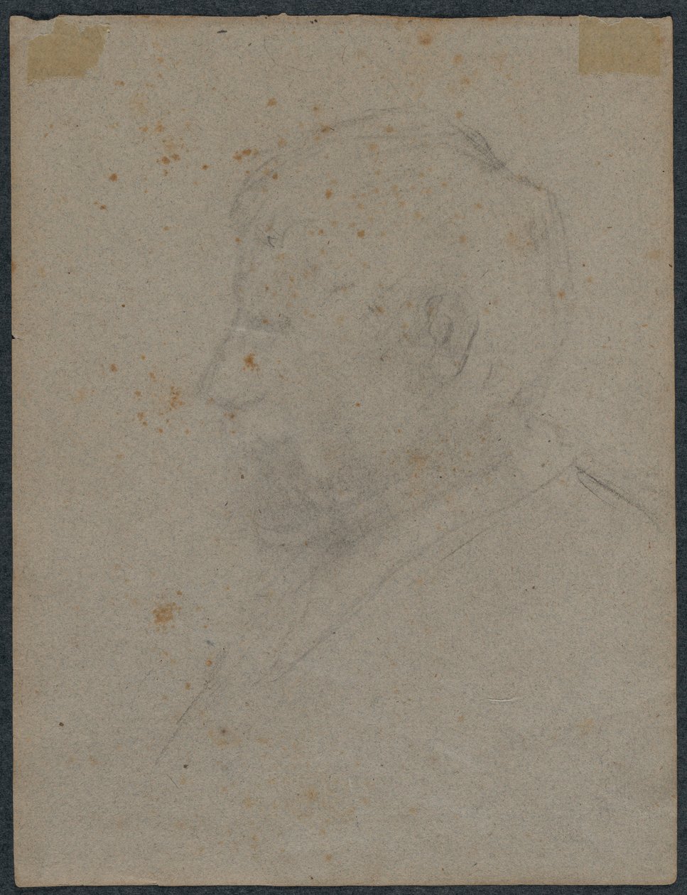 Profil Büstü Bir Adamın Verso, 1870