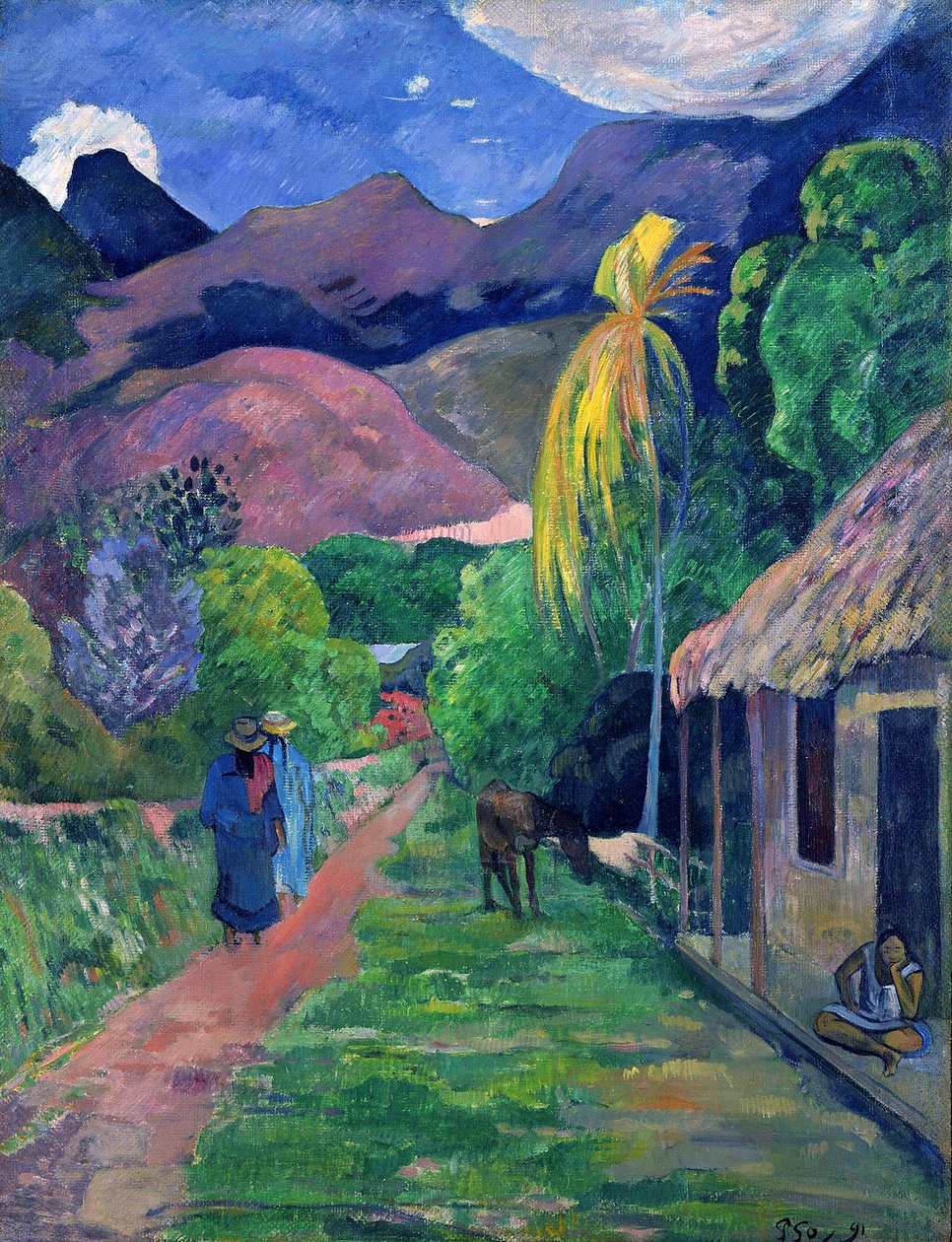 Tahiti Caddesi by Paul Gauguin