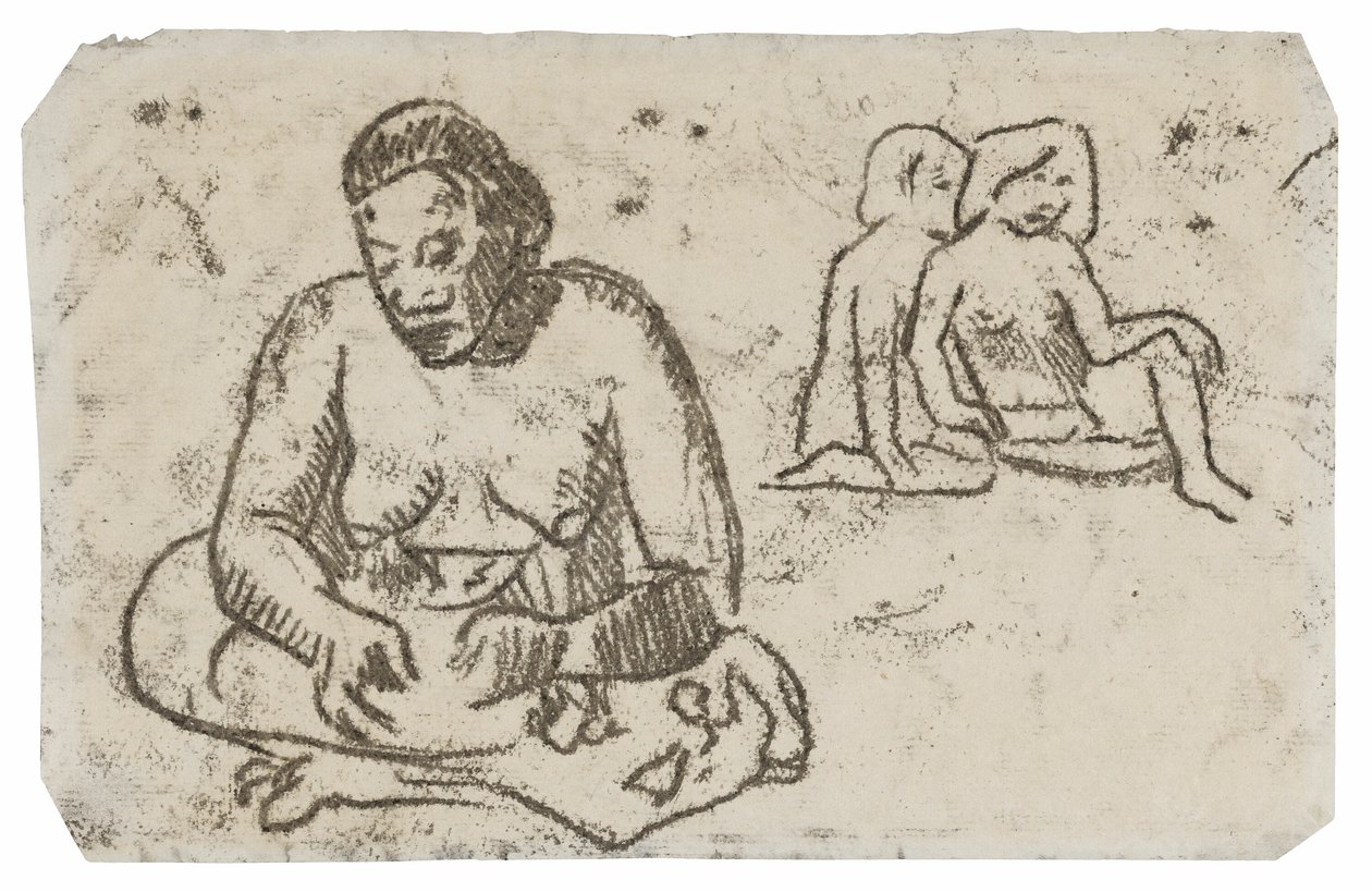 Oturan Kadın (Sister of Charity tablosuyla ilgili) by Paul Gauguin