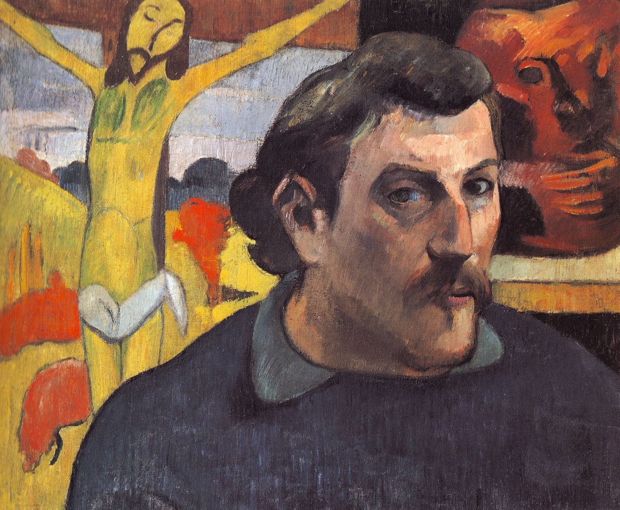 Sarı İsa ile otoportre by Paul Gauguin