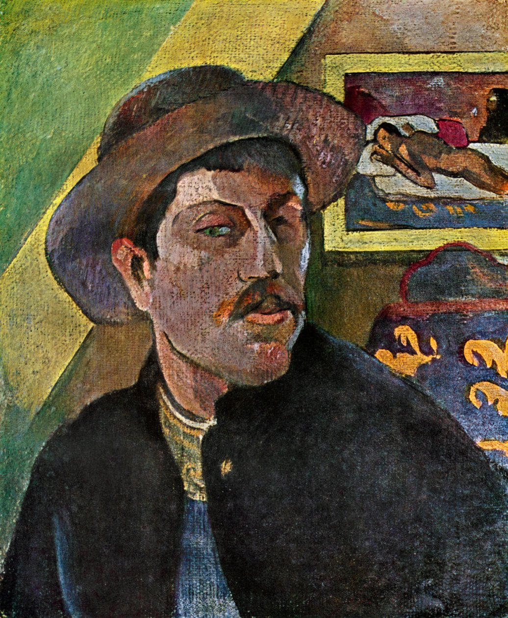 Şapkalı Otoportre, 1893-1894 1939. by Paul Gauguin