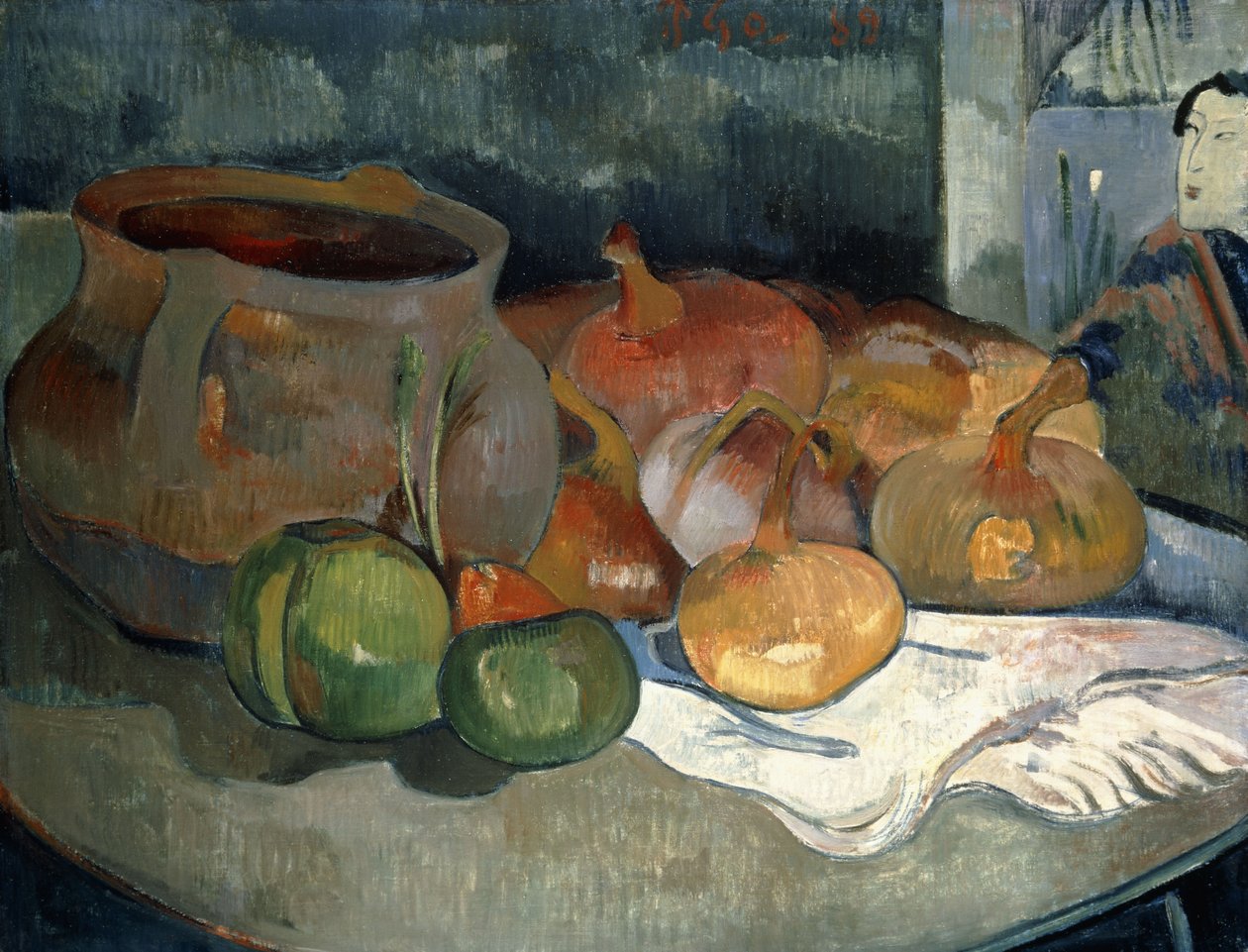 Su Kabakları ile Natürmort, 1889 by Paul Gauguin